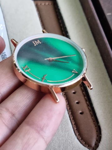 Jm Green Dial Ladies Watch